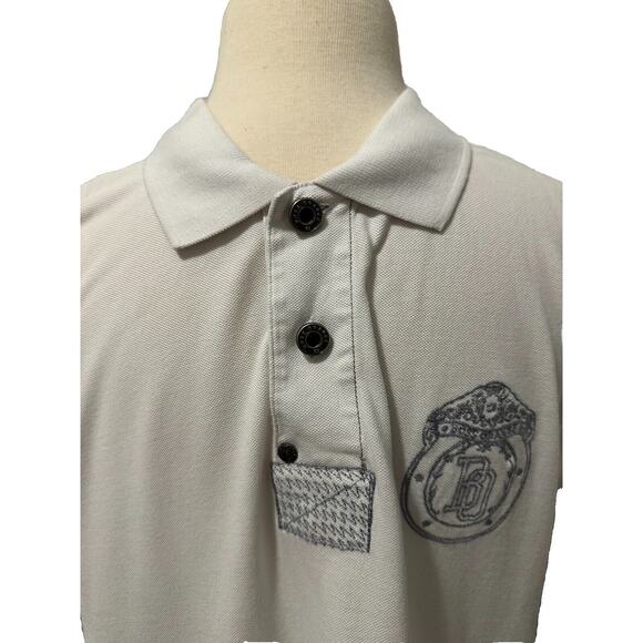 Hugo Boss Polo Shirt Mens L Orange Label White Short Sleeve Embroidered Polo - Picture 3 of 7